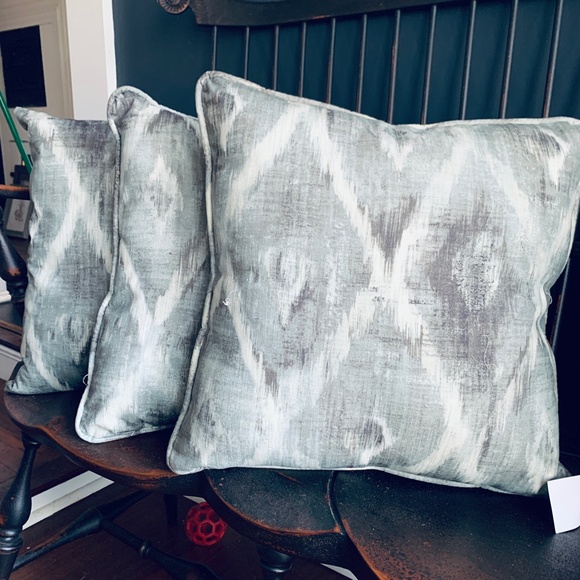 Set of Two (2) Handmade 16" Cotton Pillows with High Quality Upholstery Fabric - Picture 10 of 10